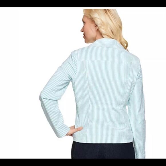 Isaac Mizrahi fashionable motorcycle jacket 22 W - Picture 2 of 11